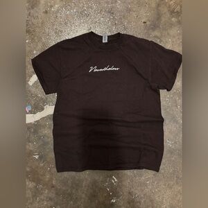 Nevertheless "No Longer I Who Live" Christian Graphic Tee - Brown - Size M